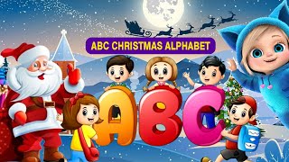 ABC Christmas Alphabet  Babies Dave and Ava  Childrens Christmas Song  phonicsong christmas [upl. by Nosnehpets]