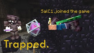 How I ESCAPED a 2WEEK Logout Trap on 2B2T [upl. by Kirtap35]