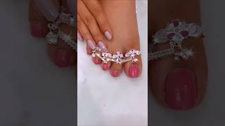 payaldesign polkijewellery silverpayal goldanklet plaingold anklet silveranklet [upl. by Elamef]