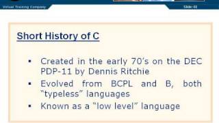 Short History of C [upl. by Leiva]