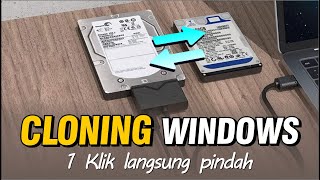 Cara cloningmigrasi OS windows HDD SSDNVME tanpa install ulang laptopkomputer EASeUS Disc clone [upl. by Nelyag650]