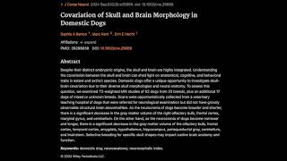 Covariation of Skull and Brain Morphology in Domestic Dogs [upl. by Ely537]