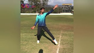 Jayant Yadav  Bowling Action In Slow Motion  Gujarat Titans Player [upl. by Leksehcey423]