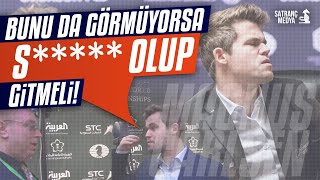 CARLSEN Hakeme Sinirleniyor quotSTİR OLUP GİTMELİYDİquot  Hatalı Hakem Kararı ve Kuraldışı Hamle [upl. by Lenoel]