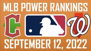 MLB Power Rankings  September 12 2022 [upl. by Fanestil]