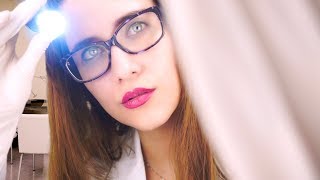 Examen de la vista Oftalmólogo oculista roleplay  ASMR Español  Asmr with Sasha [upl. by Ihcekn388]