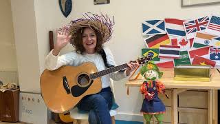 Dingle dangle scarecrow with a flippy floppy hat childrens song [upl. by Aikram]