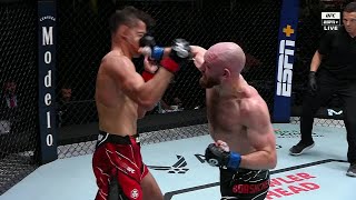 Slava Claus drops Maheshate with big right hand at UFCVegas73  ESPN MMA [upl. by Bidle]