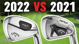 Callaway Rogue ST Pro vs Callaway Apex 21  Callaway Irons Comparison [upl. by Llezo]