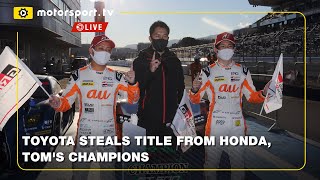 Toyota snatch win from Honda in SUPER GT Erlacher wins the WTCR championship [upl. by Balcke]