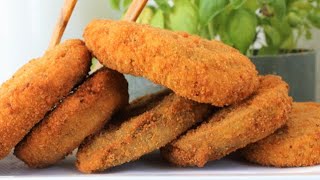 MELANZANE FRITTE RIPIENE al formaggio ricetta melanzane ripiene al formaggio Melanzane panate [upl. by Euginom342]