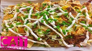 Pulled Pork Nachos Recipe  Super Bowl Nachos  Cait Straight Up [upl. by Ashia698]