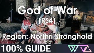 God of War PS4  100 Guide Northri Stronghold Completion Walkthrough [upl. by Bullis47]