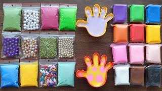 Making Slime with Bags and Clay Izabela Stress [upl. by Ahsiuqal]