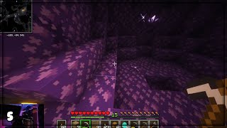 E5  UNE GÉODE DquotAMÉTHYSTE  Lets play Minecraft survie solo [upl. by Enitsahc]