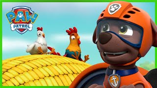 Pups Best Animal Rescues 🐓🐮  PAW Patrol  Cartoons for Kids Compilation [upl. by Alleusnoc514]