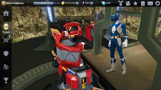 Mighty Morphin Blue Ranger Billy Cranston and Dino Megazord Power Rangers Legacy Wars [upl. by Ahsetan]