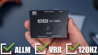 CableDeconn HDMI 21 4K120Hz Switch for Xbox Series X PS5 RTX 3000 amp more VRRALLM120Hz WORKS [upl. by Lenci929]