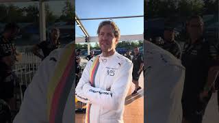 Sebastian Vettel on getting back into his Champion winning car magic moments f1SebastianVettel [upl. by Adnohrahs107]