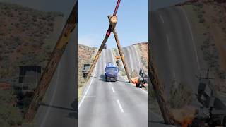 Cement trucks vs giant hammer part805 shortvideo beamngdrive shorts india truck usa [upl. by Ylera]