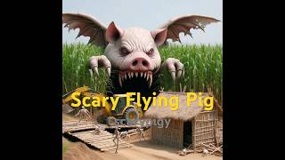 Scary Flying Pig Smashing Small Hut At Sugarcane farm With backhoe monsterpig shorts 1027 [upl. by Macario]