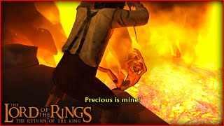 Frodo VS Gollum Epic Battle  Cracks of Doom Finale  Return of the King [upl. by Adila272]