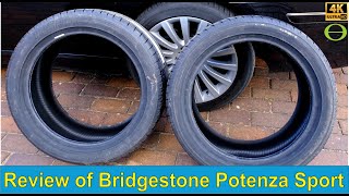 Review of Bridgestone Potenza Sport tires  short term review [upl. by Crist]