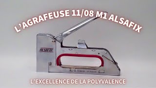 Encore une agrafeuse manuelle pour tapissier   La 1108 M1 dALSAFIX [upl. by Oiracam]