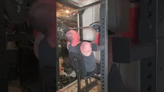 225lb x 4 reps seated overhead military shoulder press [upl. by Jamaal825]