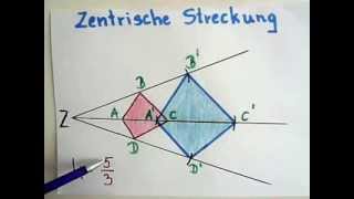 Zentrische Streckung  Erklärung und Beispiel [upl. by Sperling]