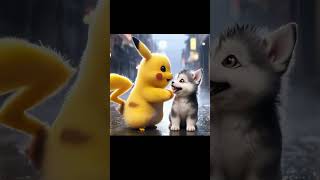 Pikachu Finds a Furry Friend 🐕💖 pikachuuEp10 pokemon shorts youtubeshorts pikachuu [upl. by Elwin417]