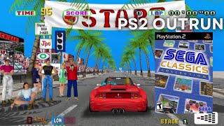 Sega Classics Collections Ps2 Outrun Arrangement Mode Full Walkthrough [upl. by Anna]