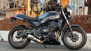 How To Do An Oil Change On A Kawasaki Z650RS Full Tutorial [upl. by Nedrah]