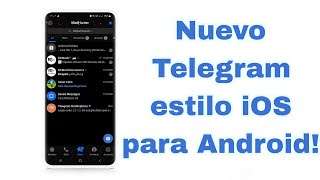 RCGram V30 por OmarShawkey  Telegram Estilo iOS para Android [upl. by Krutz588]