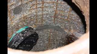 Restoring a corroded manhole using APM Permacast centrifugally cast reliner [upl. by Selig]