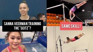 Sanna Veerman NED  2023 Impressive Uneven Bars training [upl. by Adnarrim]