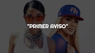 Maria Becerra Ivy Queen  PRIMER AVISO  LETRA [upl. by Greenlee]