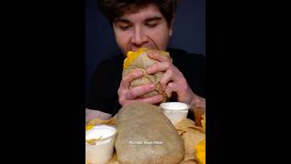 Giant Chipotle Burritos  extra cheese  asmr mukbang chipotle [upl. by Wing]