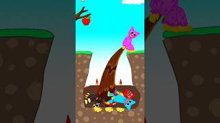 Huggys Funny Animated Story 💩 Cartoon Video 🍎 huggywuggy shorts cartoon [upl. by Netsrejk]