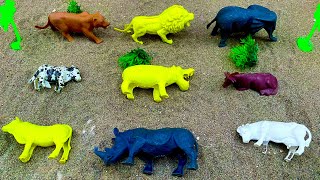 Lion elephant and different animals toys review vedio zoo toys animal cartoon zubatoys [upl. by Bohs]