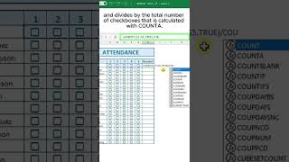 Attendance Checklist in Excel [upl. by Eniamzaj]