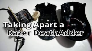 Razer DeathAdder disassembly  Cleaning Internals and Fixing Scroll Wheel Problems [upl. by Neersan723]