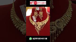 Biyer Necklace Set Gold Jewellery 😍❤️shorts viralshorts goldjewellery jewellery wedding [upl. by Mellette]