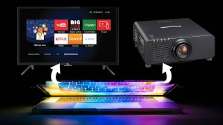 How to Connect a Laptop to a Wireless Display SmartTV or Projector without any cable [upl. by Peters]