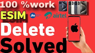 esim delete accidentally wapas kaise laye l esim deleted iphone how to recoverlesim deleted iphone [upl. by Spearing]