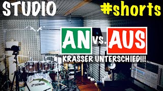 Schlagzeug Studio ANAUS Krasser Unterschied shorts [upl. by Sinnoda]