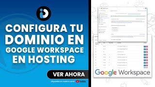 Configurar dominio google workspace para hosting externo 2022 [upl. by Maurise]