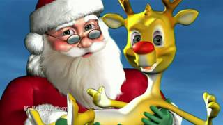 Rudolph the Red Nosed Reindeer Song with Lyrics  Christmas Carol songs 3D Cartoon Animation [upl. by Notsud]