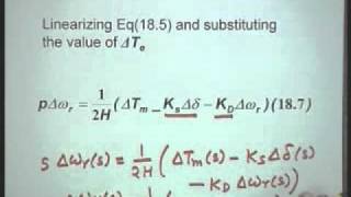 Lec18 Small Signal Stability of a Single Machine Infinite Bus SystemPart1 [upl. by Helve402]