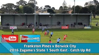 2016 State 1 SE CU  Frankston Pines v Berwick City [upl. by Natal]